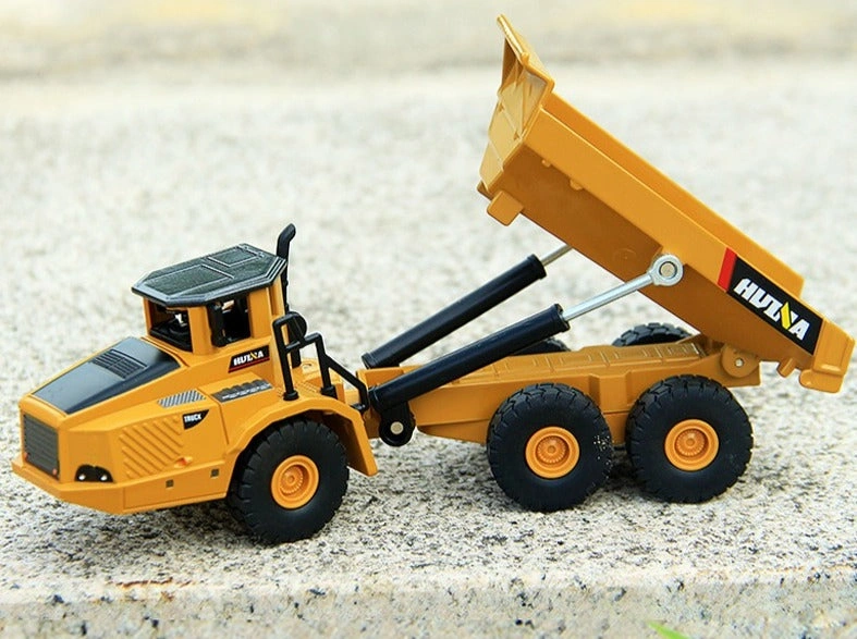 Huina 1712: Mini Monster Dump Truck. Unleash the Hauler in You! Diecast Fun.